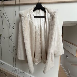 DKNY Snow White faux fur coat